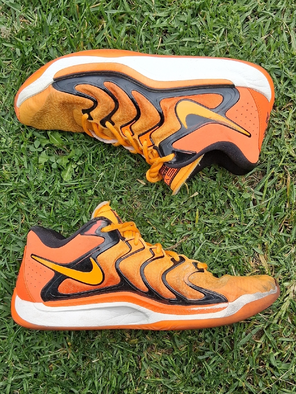 Nike Orange and Black Athletic Sneakers